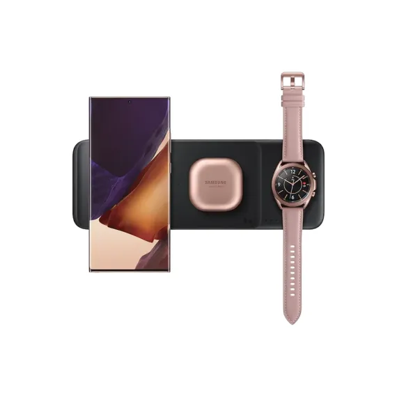 INCARCATOR WIRELESS SAMSUNG WIRELESS CHARGER TRIO, NEGRU