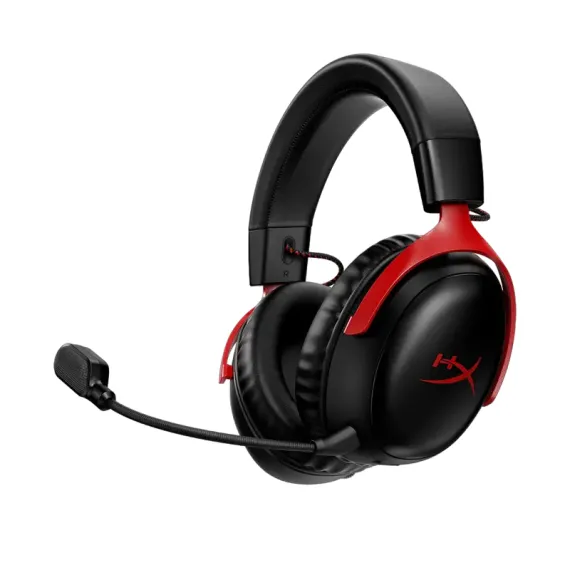 CASTI HYPERX CLOUD III WIRELESS, FARA FIR, NEGRU | ROSU