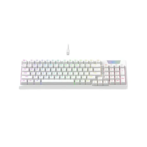 TASTATURA HAVIT KB885L, CU FIR, ALB