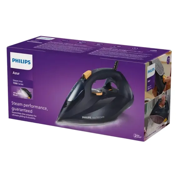 УТЮГ PHILIPS DST7060/20, 3000ВТ, СИНИЙ | ЖЕЛТЫЙ