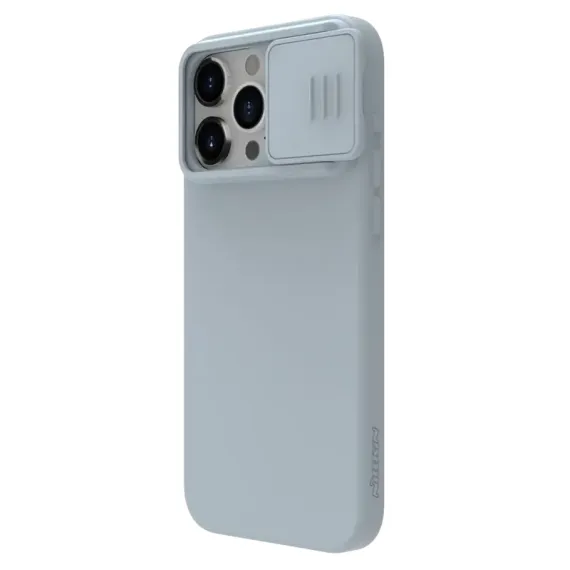 ЧЕХОЛ NILLKIN IPHONE 15 PRO, CAMSHIELD SILKY SILICONE, STAR GRAY