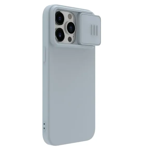 ЧЕХОЛ NILLKIN IPHONE 15 PRO, CAMSHIELD SILKY SILICONE, STAR GRAY