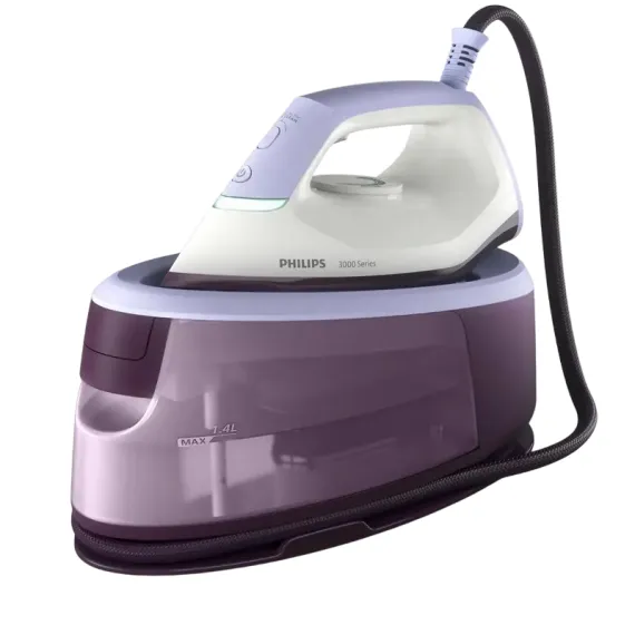 FIER DE CALCAT CU GENERATOR DE ABUR PHILIPS PSG3000/30, 2400W, ALB | VIOLET