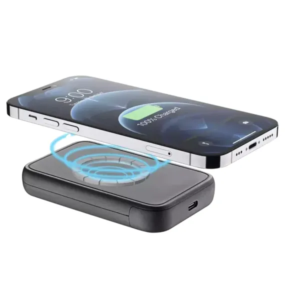 ПОРТАТИВНОЕ ЗАРЯДНОЕ УСТРОЙСТВО CELLULARLINE MAGSAFE 5000 WIRELESS, 5000МА·Ч, ЧЁРНЫЙ