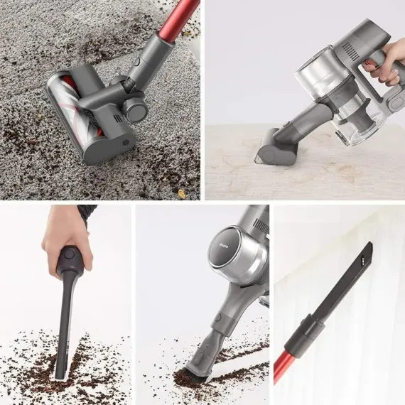 ВЕРТИКАЛЬНЫЙ ПЫЛЕСОС XIAOMI T20, КРАСНЫЙ | СЕРЕБРИСТЫЙ