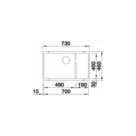 BLANCO SUBLINE 700-U BROWN