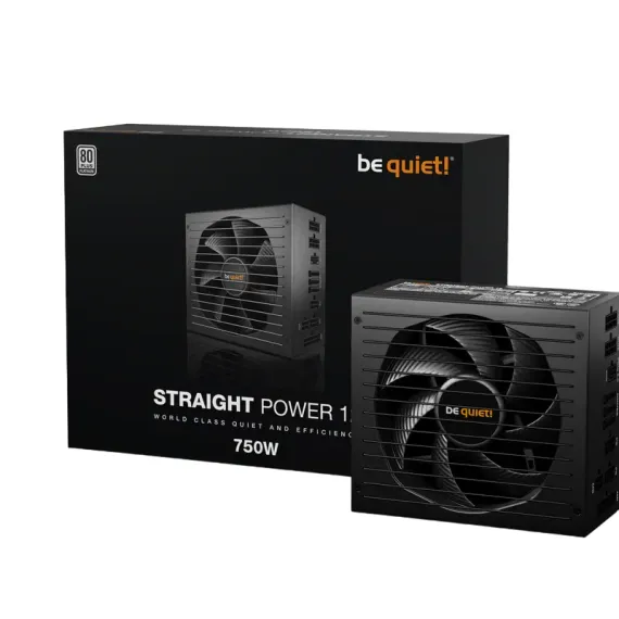 БЛОК ПИТАНИЯ ДЛЯ КОМПЬЮТЕРОВ BE QUIET! STRAIGHT POWER 12, 750ВТ, ATX, ПОЛНОСТЬЮ МОДУЛЬНЫЙ
