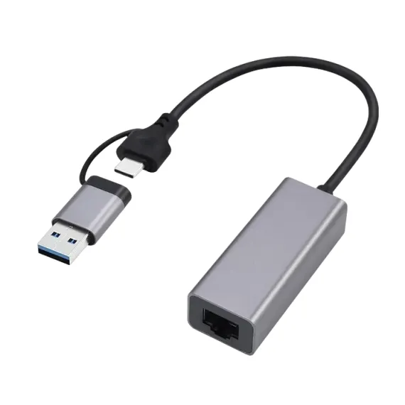 СЕТЕВОЙ АДАПТЕР CABLEXPERT A-USB3AC-LAN-01, СЕРЫЙ
