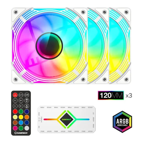 ВЕНТИЛЯТОР ДЛЯ ПК GAMEMAX KF300, 120 ММ