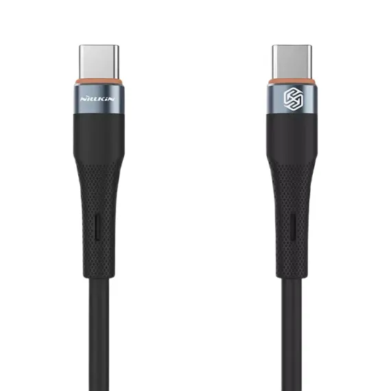 ЗАРЯДНЫЙ КАБЕЛЬ NILLKIN TYPE-C TO TYPE-C CABLE, FLOWSPEED, USB TYPE-C/USB TYPE-C, 1,2М, ЧЁРНЫЙ