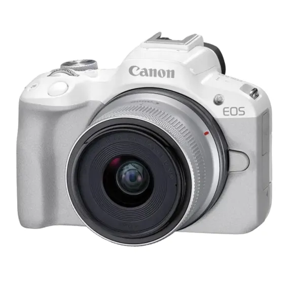 БЕЗЗЕРКАЛЬНЫЙ ФОТОАППАРАТ CANON EOS R50 & RF-S 18-45MM F/4.5-6.3 IS STM, БЕЛЫЙ