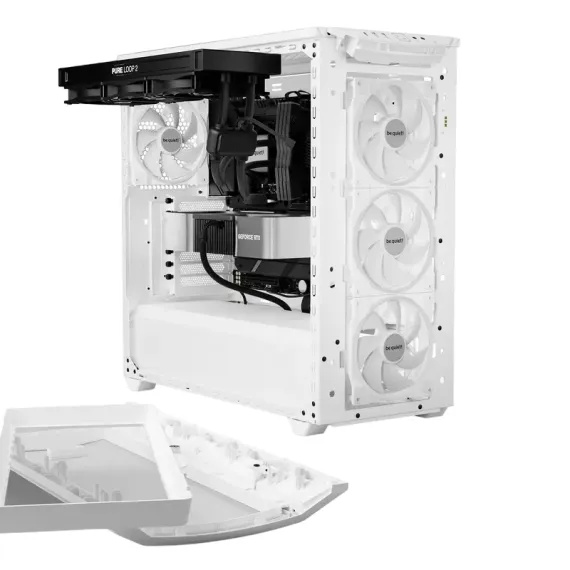 КОМПЬЮТЕРНЫЙ КОРПУС BE QUIET! SHADOW BASE 800 FX, FULL-TOWER, БЕЗ БЛОКА ПИТАНИЯ, БЕЛЫЙ