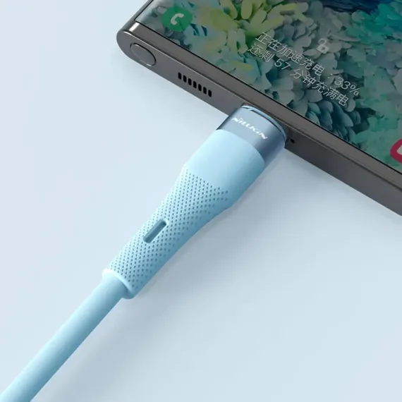 ЗАРЯДНЫЙ КАБЕЛЬ NILLKIN TYPE-C TO TYPE-C CABLE, FLOWSPEED, USB TYPE-C/USB TYPE-C, 1,2М, СИНИЙ