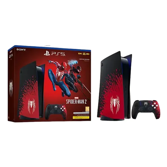 ИГРОВАЯ КОНСОЛЬ SONY PLAYSTATION 5, ЧЕРНЫЙ | КРАСНЫЙ, MARVEL’S SPIDER-MAN 2 LIMITED EDITION