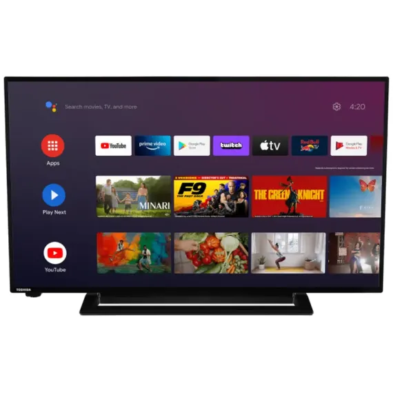 40" LED SMART ТЕЛЕВИЗОР TOSHIBA 40LA3263DG, 1920X1080 FHD, ANDROID TV, ЧЁРНЫЙ