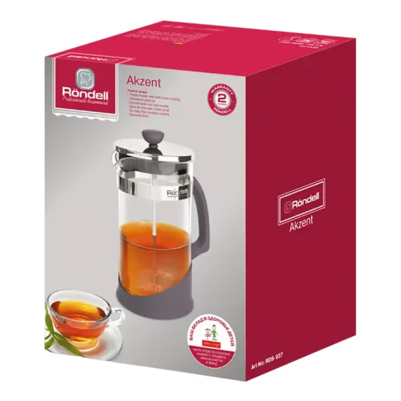 ФРЕНЧ-ПРЕСС RONDELL RDS-937, 0,6Л, ФИОЛЕТОВЫЙ