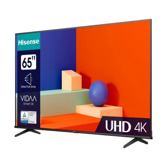 75" LED SMART ТЕЛЕВИЗОР HISENSE 75A6K, 3840X2160 4K UHD, VIDAA U6.0, ЧЁРНЫЙ