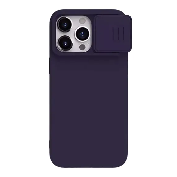 ЧЕХОЛ NILLKIN IPHONE 15 PRO MAX, CAMSHIELD SILKY SILICONE, DARK PURPLE