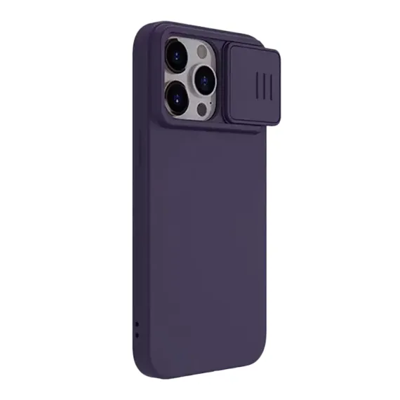 ЧЕХОЛ NILLKIN IPHONE 15 PRO MAX, CAMSHIELD SILKY SILICONE, DARK PURPLE