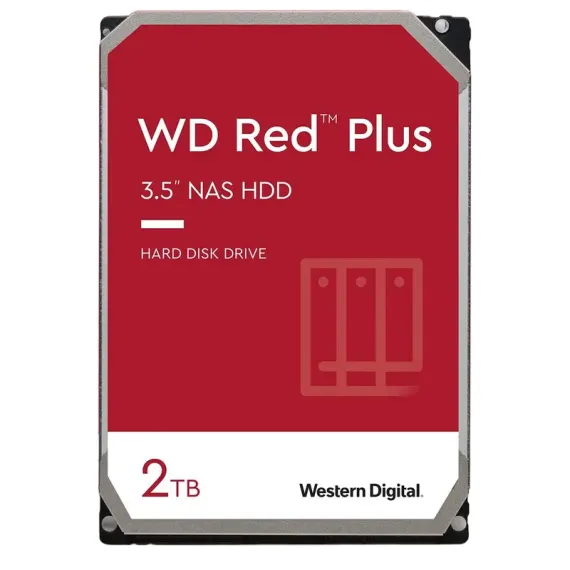 ЖЕСТКИЙ ДИСК WESTERN DIGITAL WD RED PLUS, 3.5", 2 ТБ