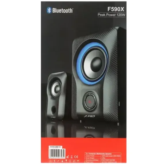 КОМПЬЮТЕРНЫЕ КОЛОНКИ 2.1 CH F&D F590X, ЧЁРНЫЙ