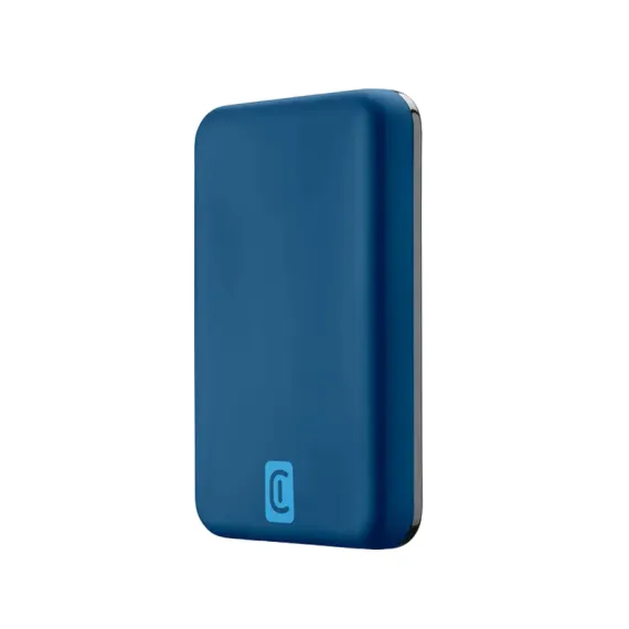 ПОРТАТИВНОЕ ЗАРЯДНОЕ УСТРОЙСТВО CELLULARLINE MAGSAFE 5000 WIRELESS, 5000МАЧ, СИНИЙ