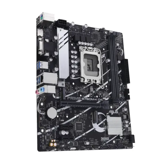 МАТЕРИНСКАЯ ПЛАТА ASUS PRIME B760M-K D4, LGA1700, INTEL B760, MICRO-ATX