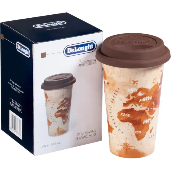 ТЕРМОКРУЖКА DE'LONGHI DLSC056, 0,3Л, КОРИЧНЕВЫЙ | БЕЖЕВЫЙ