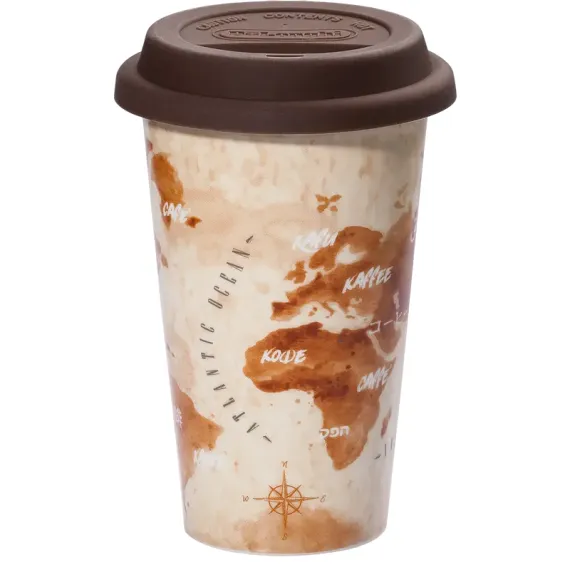 ТЕРМОКРУЖКА DE'LONGHI DLSC056, 0,3Л, КОРИЧНЕВЫЙ | БЕЖЕВЫЙ