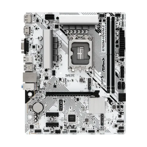 МАТЕРИНСКАЯ ПЛАТА ASROCK B760M-HDV/M.2, LGA1700, INTEL B760, MICRO-ATX