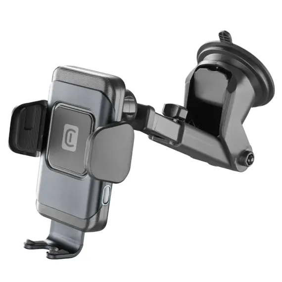 АВТОМОБИЛЬНЫЙ ДЕРЖАТЕЛЬ CELLULARLINE HUG DUAL PRO 15W, ЧЁРНЫЙ