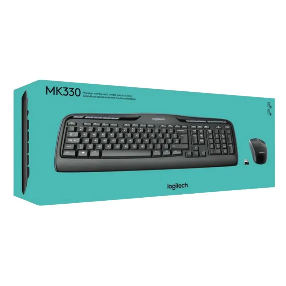 КЛАВИАТУРА И МЫШЬ LOGITECH MK330, БЕСПРОВОДНОЕ, ЧЁРНЫЙ