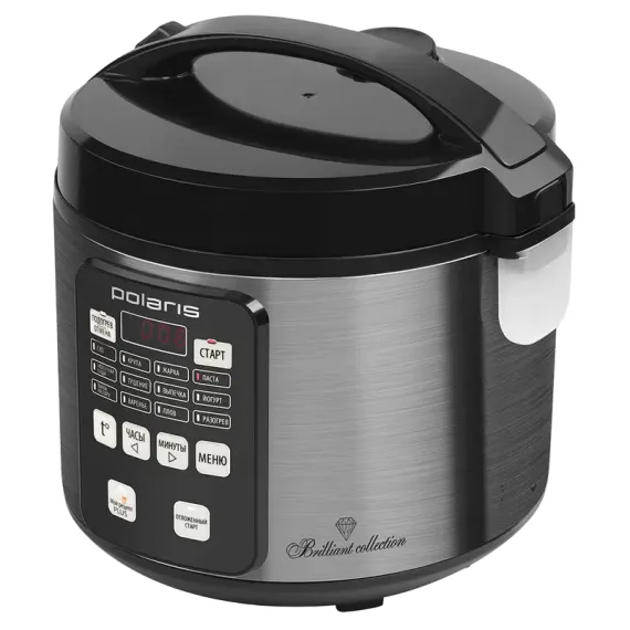 МУЛЬТИВАРКА POLARIS PMC 0593AD, СЕРЕБРИСТЫЙ | ЧЕРНЫЙ