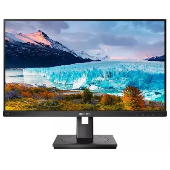 27" МОНИТОР ОФИСНЫЙ PHILIPS 275S1AE, IPS 2560 X 1440 QHD, ЧЁРНЫЙ