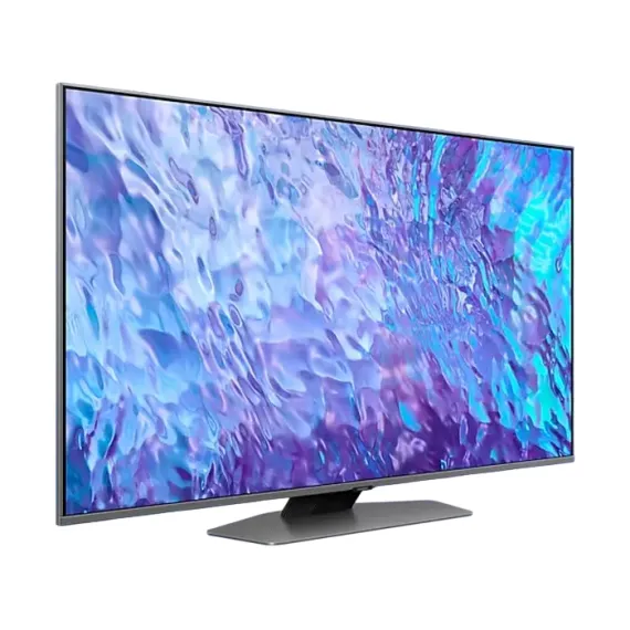 50" QLED SMART ТЕЛЕВИЗОР SAMSUNG QE50Q80CAUXUA, 3840X2160 4K UHD, TIZEN, СЕРЕБРИСТЫЙ