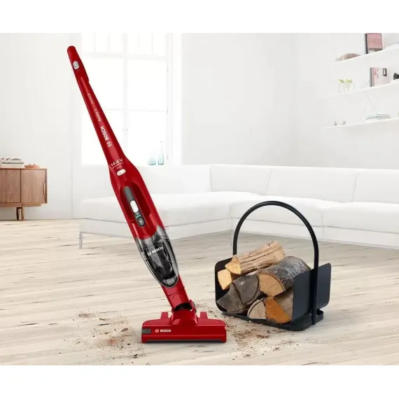 ВЕРТИКАЛЬНЫЙ БЕСПРОВОДНОЙ ПЫЛЕСОС BOSCH READYY'Y BBHF214R, КРАСНЫЙ