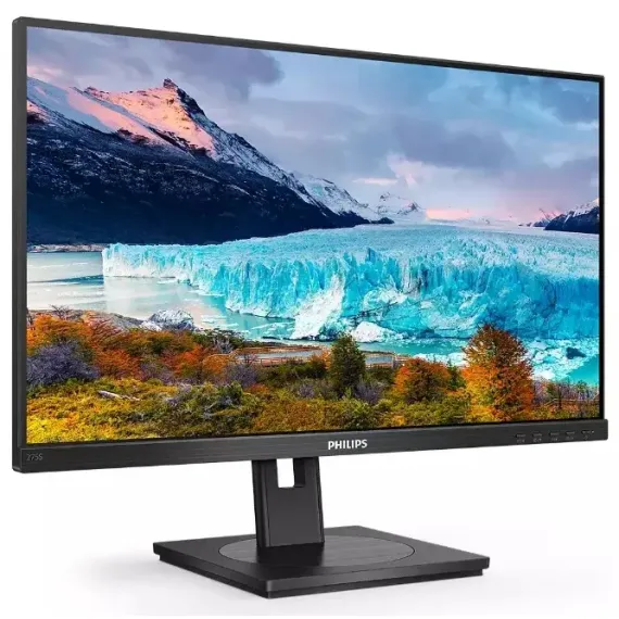 27" МОНИТОР ОФИСНЫЙ PHILIPS 275S1AE, IPS 2560 X 1440 QHD, ЧЁРНЫЙ
