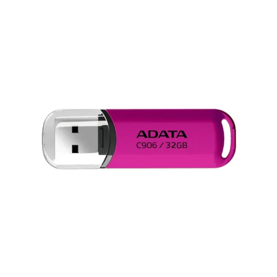 USB FLASH НАКОПИТЕЛЬ ADATA C906, 32ГБ, РОЗОВЫЙ
