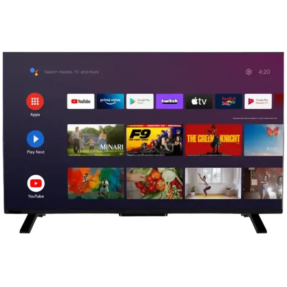 43" LED SMART ТЕЛЕВИЗОР OZON H43S7000R, 1920X1080 FHD, ANDROID TV, ЧЁРНЫЙ
