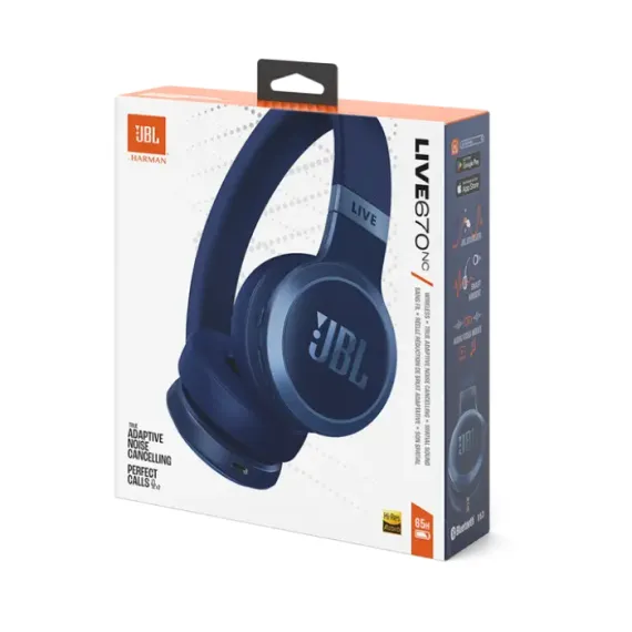 НАУШНИКИ JBL LIVE670NC, СИНИЙ