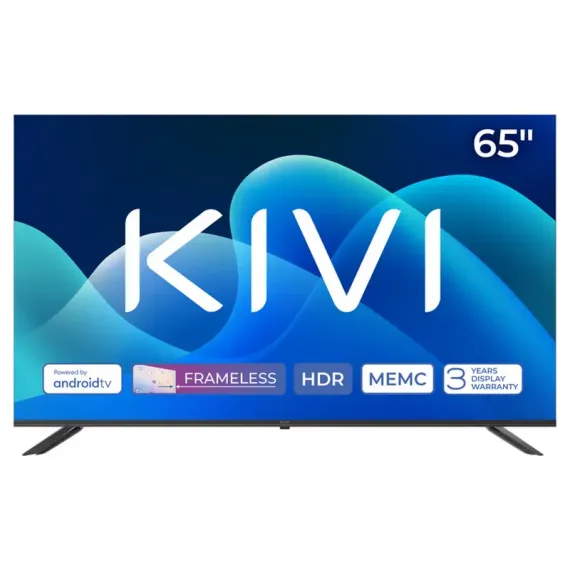 65" LED SMART ТЕЛЕВИЗОР KIVI 65U730QB, 3840X2160 4K UHD, ANDROID TV, ЧЁРНЫЙ