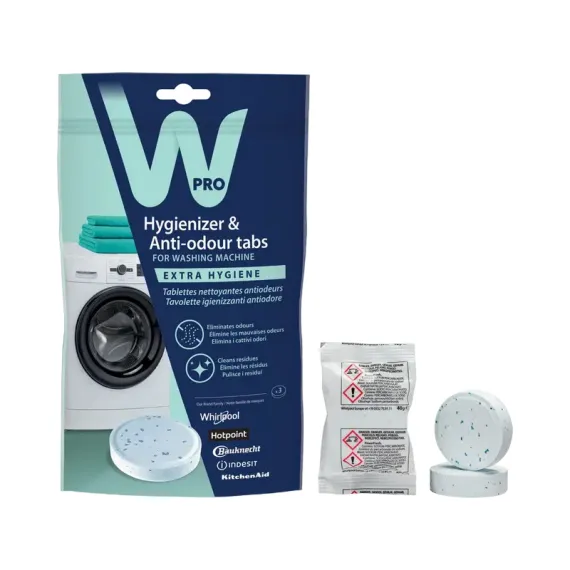 ГИГИЕНИЧЕСКОЕ СРЕДСТВО И ТАБЛЕТКИ ДЛЯ СТИРАЛЬНОЙ МАШИНЫ WHIRLPOOL WPRO