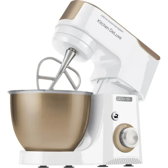 КУХОННЫЙ КОМБАЙН SENCOR STM 4467CH, БЕЛЫЙ | ЗОЛОТИСТЫЙ