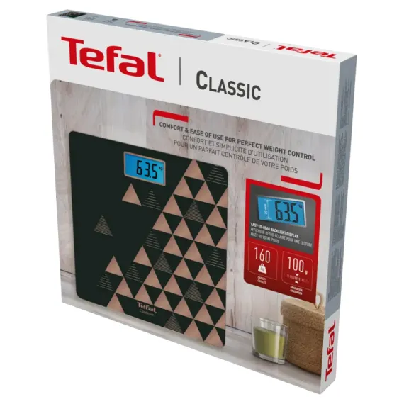 ЭЛЕКТРОННЫЕ НАПОЛЬНЫЕ ВЕСЫ TEFAL PP1540V0, ЧЕРНЫЙ | КОРИЧНЕВЫЙ