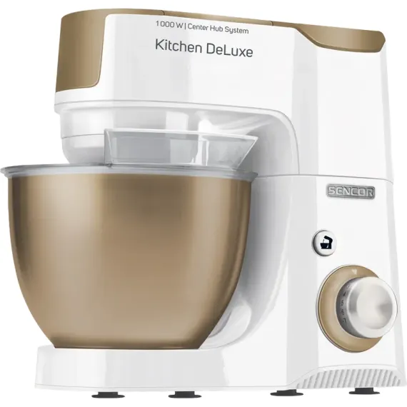КУХОННЫЙ КОМБАЙН SENCOR STM 4467CH, БЕЛЫЙ | ЗОЛОТИСТЫЙ