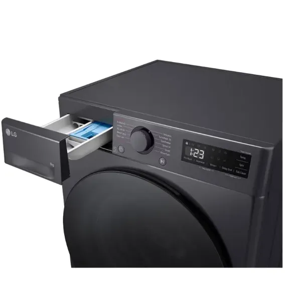 СТИРАЛЬНАЯ МАШИНА LG F2WR508S2M, 8КГ, ЧЁРНЫЙ