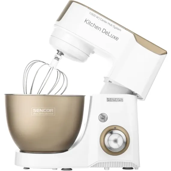 КУХОННЫЙ КОМБАЙН SENCOR STM 4467CH, БЕЛЫЙ | ЗОЛОТИСТЫЙ