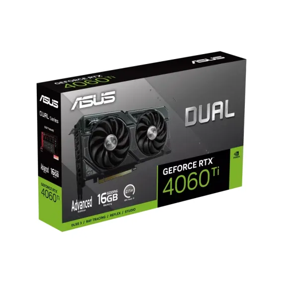 ВИДЕОКАРТА ASUS DUAL-RTX4060TI-A16G, 16GB GDDR6 128БИТ (DUAL-RTX4060TI-A16G)