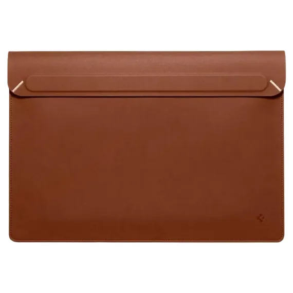 ФУТЛЯР ДЛЯ НОУТБУКА SPIGEN VALENTINUS 15-16", ИСКУССТВЕННАЯ КОЖА, КОРИЧНЕВЫЙ