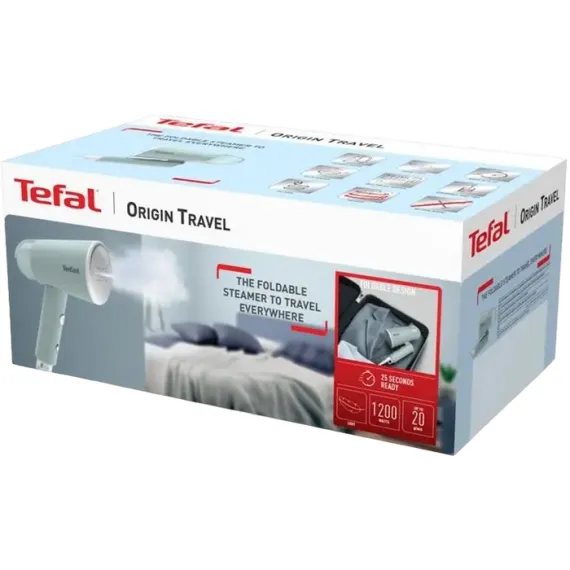 РУЧНОЙ ОТПАРИВАТЕЛЬ TEFAL DT1034E1, ГОЛУБОЙ